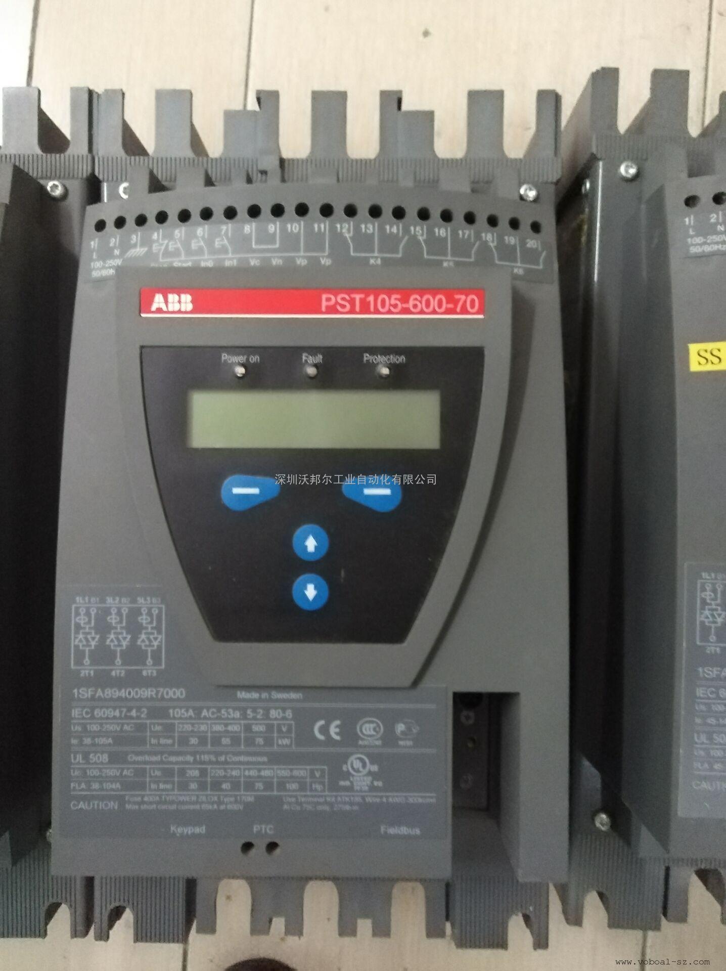 ABB軟啟動器外接/內接故障